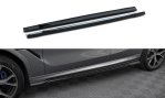 Maxton Seitenschweller Ansatz V.1 BMW X6 M-Paket G06 Facelift schwarz Hochglanz BM-X6-G06F-MPACK-SD1-G