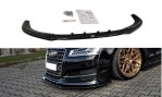 Maxton Front Ansatz V.1 für Audi S8 D4 FL schwarz Hochglanz AU-S8-D4-FD1-G