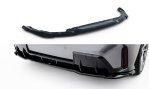 Maxton Mittlerer Cup Diffusor Heck Ansatz BMW 1er M-Paket F70 schwarz Hochglanz BM-1-70-MPACK-RD1-G