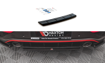 Maxton Mittlerer Diffusor Heck Ansatz für Hyundai I30 N Hatchback Mk3 Facelift schwarz Hochglanz HY-I30-3F-N-RD1-G