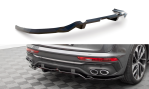 Maxton Mittlerer Diffusor Heck Ansatz DTM Look für Audi SQ5 Sportback Mk2 Facelift schwarz Hochglanz AU-SQ5-2F-SB-RD1G+RD2-G