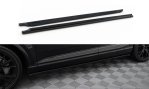 Maxton Seitenschweller Ansatz V.2 Audi SQ7 / Q7 S-Line Mk2 schwarz Hochglanz AU-SQ7-2-SD2-G