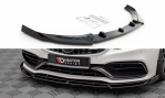 Maxton Front Ansatz V.2 für Mercedes-AMG C63 Coupe AMG Aero Pack C205 Facelift schwarz Hochglanz ME-C-205F-AMG-C-FD2-G