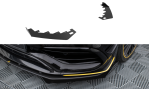 Maxton Front Flaps Mercedes-AMG CLA 45 Aero C117 Facelift schwarz Hochglanz MECLA117AMGAEROCNC-FSF1-G