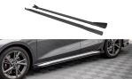 Maxton Street Pro Seitenschweller Ansatz für + Flaps Audi S3 / A3 S-Line 8Y schwarz Hochglanz AUA38YSLINECNC-SD1BRB+SRF1-G