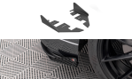 Maxton Hintere Seiten Flaps für Audi S3 Sportback 8V Facelift schwarz Hochglanz AUS33FSBCNC-RSF1-G