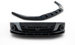 Maxton Front Ansatz V.1 Audi S8 / A8 S-Line D5 Facelift schwarz Hochglanz AU-S8-D5F-FD1-G