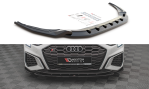 Maxton Front Ansatz V.2 für Audi S3 / A3 S-Line 8Y schwarz Hochglanz AU-A3-8Y-SLINE-FD2-G