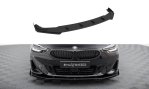 Maxton Street Pro Front Ansatz + Flaps BMW 2 Coupe G42 schwarz Hochglanz BM2G42CNC-FD1BRB+FSF1-G