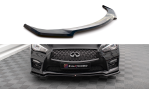 Maxton Front Ansatz V.1 für Infiniti Q50 S Mk1 schwarz Hochglanz IN-Q50S-1-FD1-G