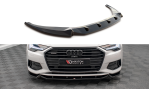 Maxton Front Ansatz V.2 für Audi A6 C8 schwarz Hochglanz AU-A6-C8-FD2-G