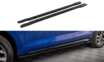 Maxton Seitenschweller Ansatz für Audi SQ5 / Q5 S-Line SUV / Sportback Mk2 Facelift schwarz Hochglanz AU-SQ5-2F-SB-SD1-G
