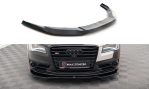 Maxton Front Ansatz V.1 für Audi S8 D4 schwarz Hochglanz AU-A8-D4-SLINE-FD1-G