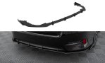Maxton Street Pro Heck Ansatz Flaps Diffusor + Flaps Honda Civic Mk10 schwarz Hochglanz HOCI10CNC-RS1B+RSF1-G