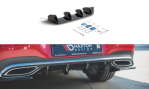 Maxton Diffusor Heck Ansatz für Mercedes-Benz CLA Shooting Brake AMG-Line X118 schwarz Hochglanz ME-CLA-118-AMGLINE-ES-RS1-G