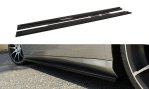 Maxton Seitenschweller Ansatz für MERCEDES CLS C219 schwarz Hochglanz ME-CLS-C219-SD1-G