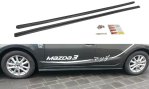 Maxton Seitenschweller Ansatz für Mazda 3 BN (Mk3) Facelift schwarz Hochglanz MA-3-3F-SD1-G