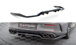 Maxton Mittlerer Cup Diffusor Heck Ansatz Mercedes-AMG C43 Coupe / Cabrio C205 Facelift / A205 Facelift schwarz Hochglanz ME-C-205F-43-C-RD1G+RD2-G
