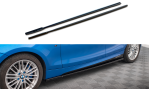 Maxton Seitenschweller Ansatz BMW 1er M-Paket E87 Facelift schwarz Hochglanz BM-1-87F-MPACK-SD1-G