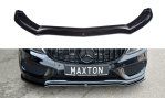 Maxton Front Ansatz V.1 für MERCEDES- BENZ C43 AMG W205 schwarz Hochglanz ME-C-205-AMG-FD1-G