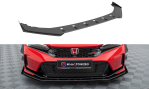 Maxton Street Pro Front Ansatz für +Flaps für + Flaps Honda Civic Type-R Mk 11 schwarz Hochglanz HOCI11TYPERCNC-FD1B+FSF1-G