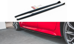 Maxton Seitenschweller Ansatz für Toyota Corolla XII Hatchback schwarz Hochglanz TO-CO-12-HB-SD1-G