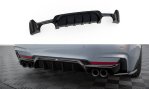 Maxton Diffusor Heck Ansatz BMW 4er Coupe / Gran Coupe / Cabrio M-Paket F32 / F36 / F33 (Version mit Doppelauspuff auf beiden Seiten) BM-4-F32-MPACK-RS1GOO_OO