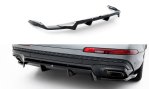 Maxton Mittlerer Cup Diffusor Heck Ansatz Audi Q7 S-Line Mk2 Facelift 2 schwarz Hochglanz AU-Q7-2F2-SLINE-RD1G+RD2-G
