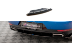 Maxton Mittlerer Diffusor Heck Ansatz für Porsche Macan Mk1 schwarz Hochglanz PO-MA-1-RD1-G