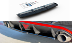Maxton Mittlerer Diffusor Heck Ansatz für Hyundai I30 N Mk3 Fastback  schwarz Hochglanz HY-I30-3-N-FB-RD1-G