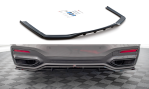 Maxton Mittlerer Diffusor Heck Ansatz DTM Look für BMW 7 M-Paket G11 Facelift schwarz Hochglanz BM-7-11F-MPACK-RD1G+RD2-G