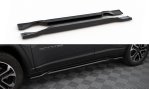 Maxton Seitenschweller Ansatz Jeep Compass Limited Mk2 Facelift schwarz Hochglanz JE-CO-2-SD1-G