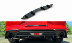 Maxton Diffusor Heck Ansatz für Ford Mustang Mk. 6 Facelift schwarz Hochglanz FO-MU-6F-RS1-G