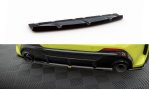 Maxton Mittlerer Cup Diffusor Heck Ansatz V.2 BMW M135i F40 schwarz Hochglanz BM-1-40-M-RD2-G