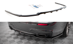 Maxton Mittlerer Diffusor Heck Ansatz DTM Look für BMW 7 M-Paket F01 schwarz Hochglanz BM-7-01-MPACK-RD1G+RD2-G