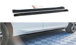 Maxton Seitenschweller Ansatz für Volvo XC60 Mk2 R-Design schwarz Hochglanz VO-XC60-2-RDESIGN-SD1-G