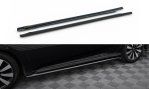 Maxton Seitenschweller Ansatz Honda Civic Limousine Mk10 / Mk10 Facelift schwarz Hochglanz HO-CI-10-SD1-G