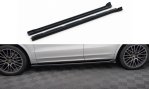 Maxton Seitenschweller Ansatz Porsche Cayenne Coupe Mk3 schwarz Hochglanz PO-CAY-3-C-SD1-G