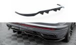 Maxton Mittlerer Cup Diffusor Heck Ansatz VW Tiguan Allspace R-Line Mk2 Facelift schwarz Hochglanz VW-TI-2F-RLINE-LWB-RD1G+RD2-G