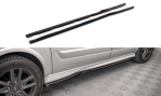 Maxton Seitenschweller Ansatz für Ford Transit Custom ST-Line Mk1 Facelift schwarz Hochglanz FO-TRC-1F-STLINE-SD1-G