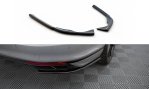 Maxton Heck Ansatz Flaps Diffusor VW Passat R-Line B8 Facelift schwarz Hochglanz VW-PA-B8F-RLINE-RSD1-G