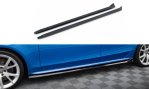 Maxton Seitenschweller Ansatz V.4 Audi A4 / A4 S-Line / S4 B8 schwarz Hochglanz AU-S4-B8-SD1-G