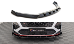 Maxton Front Ansatz V.1 für Hyundai Kona N Mk1 schwarz Hochglanz HY-KO-1-N-FD1-G