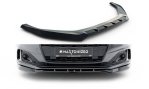 Maxton Front Ansatz V.2 Audi A5 F5 Facelift schwarz Hochglanz AU-A5-2F-SB-FD2-G
