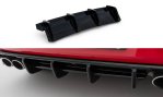Maxton Diffusor Heck Ansatz VW Golf R Hatchback R Mk7 Facelift schwarz Hochglanz VW-GO-7F-R-RS1-G