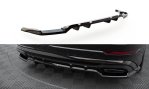 Maxton Mittlerer Cup Diffusor Heck Ansatz V.1 Audi SQ8 / Q8 S-Line Mk1 Facelift schwarz Hochglanz AU-Q8-1F-SLINE-RD1G+RD2-G