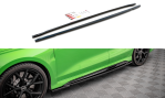 Maxton Seitenschweller Ansatz für Audi RS3 8Y schwarz Hochglanz AU-RS3-8Y-S-SD1-G