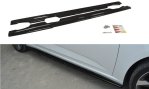 Maxton Seitenschweller Ansatz für Renault Megane Mk4 Hatchback schwarz Hochglanz RE-ME-4-SD1-G