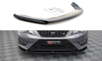 Maxton Front Ansatz V.2 für Seat Leon FR / Cupra Mk3 schwarz Hochglanz SE-LE-3-FR-ST-FD2-G