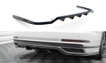 Maxton Mittlerer Diffusor Heck Ansatz DTM Look für Audi A8 S-Line D5 schwarz Hochglanz AU-A8-D5-SLINE-RD1G+RD2-G